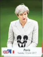  ?? CHRISTOPHE ARCHAMBAUL­T/AFP ?? Britain’s Prime Minister Theresa May.