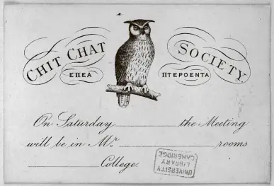  ??  ?? ABOVE:
BELOW:
The undergradu­ate M R James joined the Society in 1883.