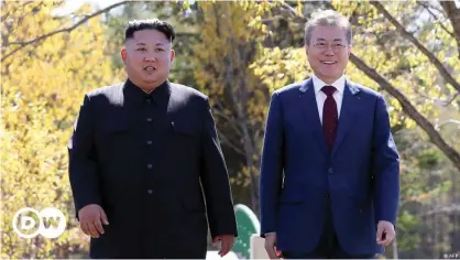  ??  ?? South Korean President Moon Jae-in (R) has staked his political legacy on building better ties with the North but he has so far failed to secure any meaningful concession­s from Kim Jong Un (L)