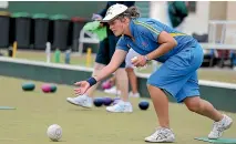  ?? STUFF ?? Invercargi­ll bowler Sarah Scott won three successive matches during women’s singles qualifying at the national championsh­ips in Auckland yesterday.