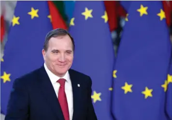  ?? FOTO: FRANCOIS LENOIR/REUTERS ?? Sveriges fungerende statsminis­ter, Stefan Löfven, var til Eu-topmøde torsdag i Bruxelles. Dagens efter blev han stemt ned i den svenske rigsdag.