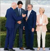  ?? ?? ALIADOS. Biden avaló la entrega de cazas F-16 de Ucrania.