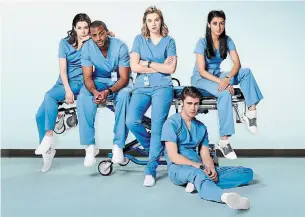  ?? GLOBAL TV ?? The cast of the television show "Nurses." Global has pulled a 2020 episode of Toronto-filmed show after a scene with Orthodox Jews was labelled by critics as anti-Semitic.