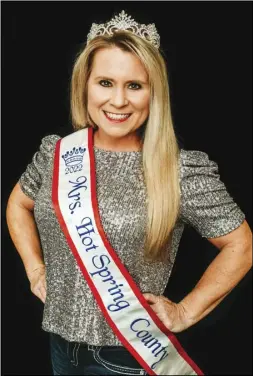  ?? Photo by Carlye Norris Photograph­y ?? Angela Sexton, who is running for Mrs. Arkansas, is Chairwoman for the Miss Brickfest Pageant.