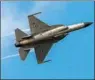  ?? CUI XINYU / XINHUA ?? The Sino-Pakistani JF-17 Thunder is one of the cornerston­es of Pakistan’s air force.