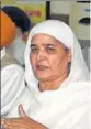  ?? PARDEEP PANDIT/HT ?? Former Bholath MLA Bibi Jagir Kaur addressing the media in Jalandhar on Sunday.