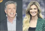  ?? THE ASSOCIATED PRESS ?? Tom Bergeron and Erin Andrews will not be returning to the popular celebrity dance competitio­n series. ABC said in a statement that the show is looking to “embark on a new creative direction.”