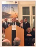  ?? (Photo J.D.) ?? Eric Ciotti, député des Alpes-Maritimes, a pris la parole après le maire.