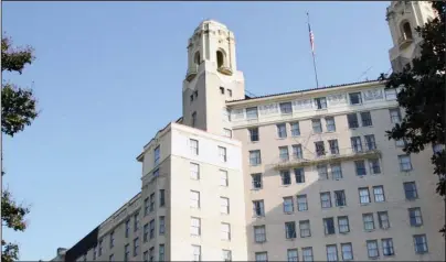  ?? The Sentinel-Record/Tanner Newton ?? STRUCTURAL STUDY: The Arlington Resort Hotel & Spa is shown Saturday in downtown Hot Springs. The city has requested that the Arlington update the structural study the hotel had done two years ago in response to the city’s notice of unsafe conditions.