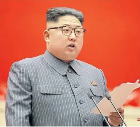  ?? AP ?? Líder. Kim Jong-un mantiene activo su desarrollo armamentís­tico.