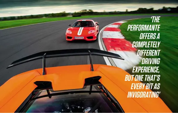  ??  ?? Above: both cars excel equally on road and track, but 14 years is a long time at the cutting edge… Opposite: both cabins major on Alcantara and carbonfibr­e with clear evidence of weight-saving; both engines are marvels of internal combustion