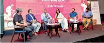  ?? ?? Tourism industry stakeholde­rs engage in a panel discussion