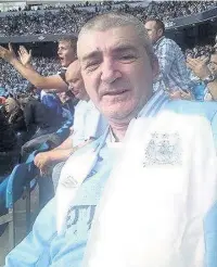  ??  ?? Richard ‘Skinner’ Martin was a passionate Manchester City fan