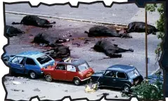  ??  ?? Aftermath: Seven horses died in the 1982 IRA attack