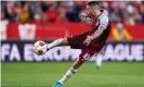  ?? Photograph: Quality Sport Images/Getty ?? West Ham’s Manuel Lanzini was denied an equaliser at the very end of the game.