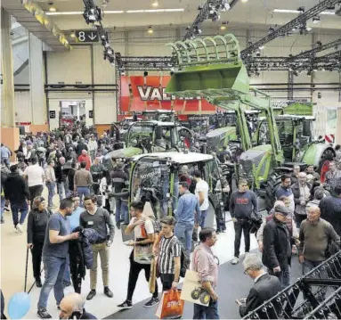  ?? ÁNGEL DE CASTRO ?? La última Feria Internacio­nal de Maquinaria Agrícola (FIMA) celebrada en Zaragoza en febrero del 2020.