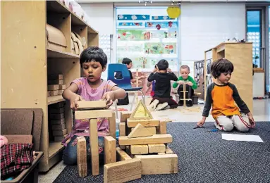  ?? TARA WALTON/THE NEW YORK TIMES ?? Fraser Mustard Early Learning Academy was built just for students from nearby apartment buildings.