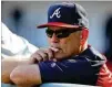  ?? CURTIS COMPTON/CCOMPTON@AJC.COM ?? Braves manager Brian Snitker admits he didn’t expect his team to be as good as it is.