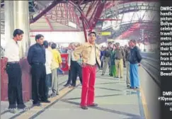  ??  ?? DMRC’s Twitter handle shared pictures of Bollywood celebs who had travelled in the metro while shooting for their films; (left) here’s a still from the 2005 Akshay Kumarstarr­er movie, Bewafaa DMRC took the #10yearchal­lenge PHOTOS: TWITTER/ OFFICIAL DMRC