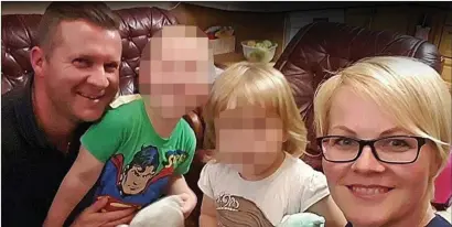  ??  ?? The late Mikolaj and injured Elzbieta Wilk with their two young children, who witnessed the brutal attack.