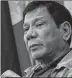  ??  ?? More than 6,000 people have been killed in Rodrigo Duterte’s campaign to eliminate the illegal drugs and the drug lords in Philippine­s. He also warned that he would be happy to ‘hang’ EU politician­s following criticism over his deadly war on drugs.