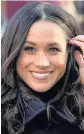  ??  ?? > Meghan Markle