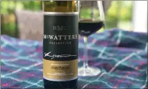  ??  ?? McWatters Meritage is made from grapes picked at their peak ripeness and then carefully aged in small French oak casks.