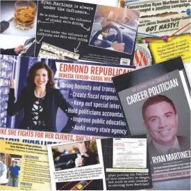  ??  ?? Many of the mailers in the GOP primary for House District 39 have contained negative attacks. The primary election is Tuesday.