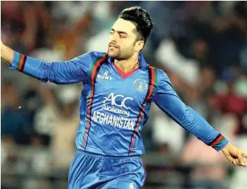  ?? | REUTERS ?? THE DURBAN HEAT will be hoping Afghanista­n leg-spinner Rashid Khan will be a boost to their Mzansi Super League fortunes.