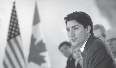  ?? SEAN KILPATRICK / THE CANADIAN PRESS ?? Prime Minister Justin Trudeau famously declared “Canada is back” during the Paris Climate Summit in 2015.