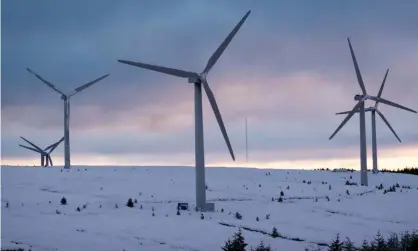  ?? Photograph: Murdo MacLeod/The Guardian ?? Bowbeat windfarm, Moorfoot Hills, Scottish Borders.