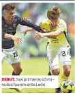  ??  ?? DEBUT. Sus primeros 45 minutos fueron ante León.