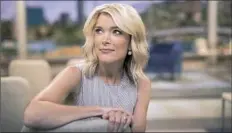 ?? Chad Batka/The New York Times ?? Megyn Kelly, on the set of her show, “Megyn Kelly Today,” at Rockefelle­r Center in New York in September 2017, may be on the way out at NBC.