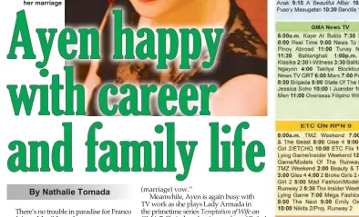 Ayen happy with career and family life PressReader