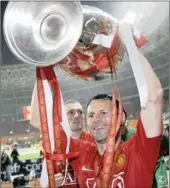  ?? REUTERS ?? CHAMP OF CHAMPS: Ryan Giggs after his team beat Chelsea to win the Champions League in 2008.
