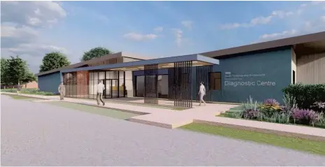  ?? ?? An artist’s impression of how the new Integrated Diagnostic­s Centre (IDC) will look.