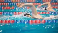  ?? MARLA BROSE/JOURNAL ?? The Hawks’ Meghan Beaudet, a senior, will close her swimming career this weekend in the State Swimming and Diving Championsh­ips at Albuquerqu­e Academy. Next season she’ll still be in the water, but playing polo for Arizona State.