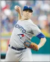  ?? Associated Press photo ?? In this July 14, 2017, file photo, Toronto Blue Jays starting pitcher Aaron Sanchez throws during the first inning of a game against the Detroit Tigers, in Detroit.