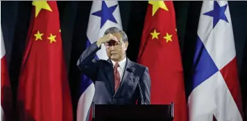  ?? (Sipa) ?? El ministro de asuntos exteriores de China en Panamá.