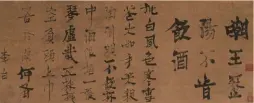  ??  ?? Figure 1: “Taunting Magistrate Wang of Liyang County for Refusing to Drink”; Paper; Vertical Scroll; Length: 26.4; Width: 67 cm