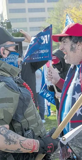  ?? Fotos de AFP ?? la crispación política se manifestó ayer en las calles