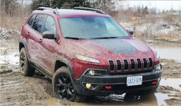  ?? PETER BLEAKNEY/DRIVING ?? The 2017 Jeep Cherokee Trailhawk has everything you need to get down and dirty.