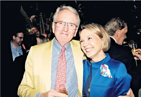  ?? ?? Soulmates: Sir Christophe­r Meyer with his wife Catherine, pictured in 2017