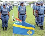  ?? Picture: THEO JEPTHA ?? READY FOR ACTION: The police’s annual safer festive season operations kicked off in Mdantsane on Monday.