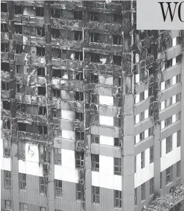  ?? FRANK AUGSTEIN / THE ASSOCIATED PRESS ?? “We are looking at every criminal offence from manslaught­er onwards,” London police said Friday about the apartment tower inferno that killed at least 79 people.