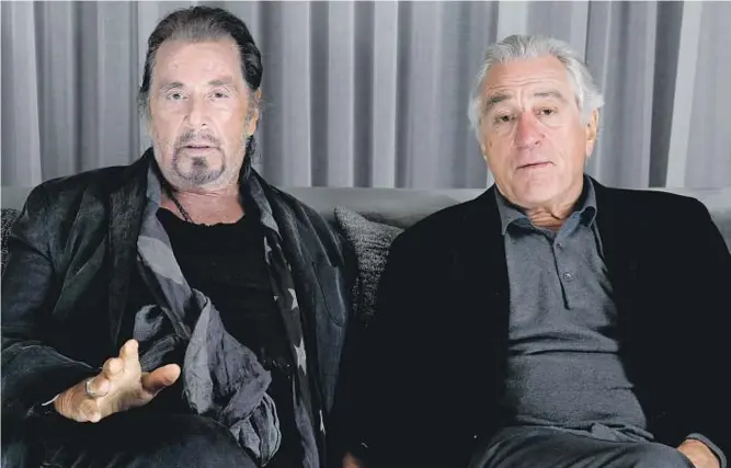  ?? Photo of Al Pacino, left, and Robert De Niro by Jay L. Clendenin Los Angeles Times ??