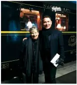  ??  ?? Family bond: Richard and Dot on The Orient Express; on GMTV and when he was a baby