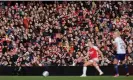  ?? ?? The attendance at the Emirates Stadium on Sunday was the second highest in WSL history. Photograph: Tom Jenkins/The Guardian