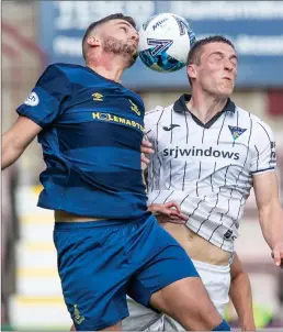  ?? ?? Kyle MacDonald in aerial action on Saturday. Photo: Craig Brown