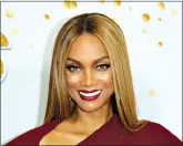  ??  ?? Tyra Banks attends an “America’s Got Talent” live show Aug. 21, 2018, at the Dolby Theatre in Los Angeles. Banks will be showing off her moves as solo host of ABC’s “Dancing With the Stars.” ABC said Wednesday that Banks will replace longtime host Tom Bergeron and take on the role of executive producer for the celebrity dance contest. (Photo by Willy Sanjuan/Invision/AP, File)